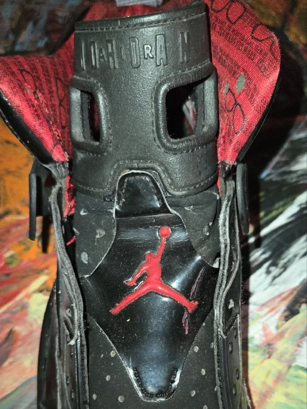 Nike AIR Jordan Spizike Men's Black and Red Retro Sneakers